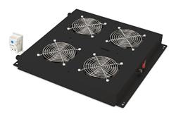Digitus Roof ventilation unit for Unique network & Dynamic, Basic, 4 fans, thermostat, switch, 552 m3/h, color black (R