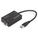 DIGITUS Síťový adaptér USB3.0 Gigabit SFP (vyžaduje modul SFP)