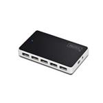 Digitus USB 2.0 Hub 10 port, 10x USB A / F, 1x USB mini vč. napájení 5V DC 4A, 1m, bl