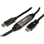 DisplayPort - HDMI kabel, DP(M) -> HDMI M, 4K@60Hz, 10m