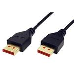 DisplayPort kabel v.1.4 (HBR3, 8K@30Hz), DP(M) - DP(M), tenký, 1,5m