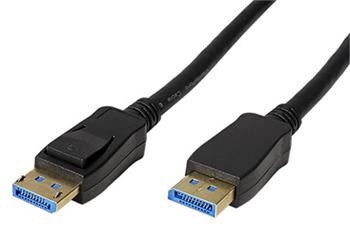 DisplayPort kabel v.2.0 (UHBR10, 8K@60Hz), DP(M) - DP(M), černý, 1,5m