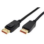 DisplayPort kabel v.2.1 (UHBR13,5, 10K@60Hz), DP(M) - DP(M),černý, 1,5m