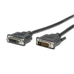 DVI prodlužovací kabel, DVI-D(M) - DVI-D(F), dual link, 1m