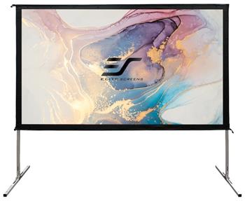 ELITE SCREENS plátno mobilní outdoor stativ 110" (279,4cm)/ 16:9/ 137,2×243,8cm/ hliníkový rám/ gain 1.1/ CineWhite