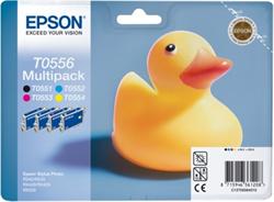 EPSON cartridge T0556 (black/cyan/magenta/yellow) multipack (kačenka)