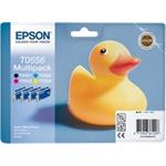 EPSON cartridge T0556 (black/cyan/magenta/yellow) multipack (kačenka)
