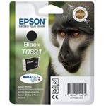 EPSON cartridge T0891 black s RF + AM ochranou (opice)