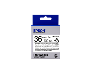 Epson Label Cartridge LK-7WBVS black on white cable tape, 36mm