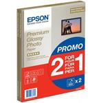EPSON paper A4 - 255g/m2 - 2x15sheets - photo premium glossy (2 for 1 PROMO)