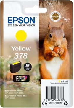 EPSON Singlepack Yellow 378 Claria Photo HD ink