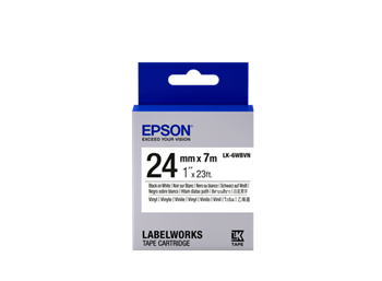 Epson Tape Cartridge LK-6WBVN Vinyl, Black/White 24 mm / 7m