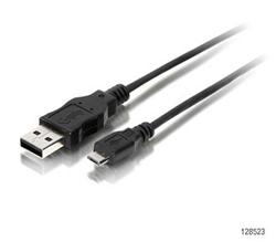 eQuip USB 2.0 Cable A/M -> Micro B/M 1.8m, černý