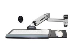 ERGOTRON LX Sit-Stand Keyboard Arm, POLISHED, flexibilní držák na zeď pro klávesnici a myš