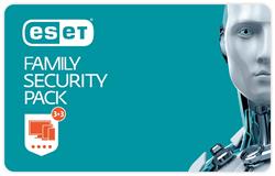 ESET Family Security Pack - 3 lic., na 1 rok - elektronicky