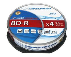 ESPERANZA BDR0015 - BluRay BD-R [ Cake Box 10 | 25GB | 4x ]