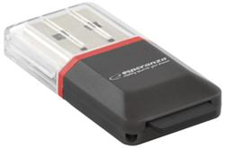 Esperanza EA134K Čtečka karet MicroSD/TF USB 2.0, černá