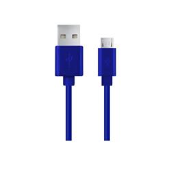 Esperanza EB144B Kabel Micro USB 2.0 A-B M/M 1.5m, modrý