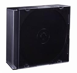 Esperanza Plastové krabičky slim 5,2mm na CD/DVD | 10 ks, černé
