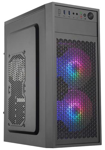 EUROCASE MidT ML N6-530B ARGB / bez zdroje / 2x USB 3.0 / černá