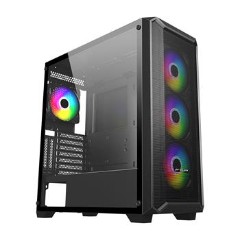 FSP ATX Midi Tower CMT591A/Midi Tower/Transpar./Černá