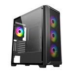 FSP ATX Midi Tower CMT591A/Midi Tower/Transpar./Černá