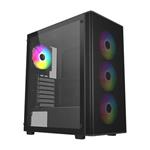 FSP M220/Midi Tower/Transpar./Černá