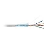 FTP kabel LYNX, Cat6, drát, PVC, šedý, 305m cívka