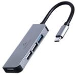 GEMBIRD 4portový USB hub s konektorem typu C – 1× USB 3.1 + 3× USB 2.0