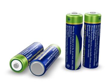Gembird alkalická baterie AA LR6 1.5V, 4ks