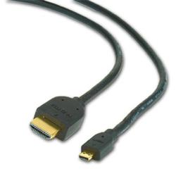 GEMBIRD CABLEXPERT Kabel HDMI-HDMI micro 4,5m, 1.3, M/M stíněný, zlacené kontakty, černý