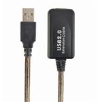 GEMBIRD CABLEXPERT Kabel USB 2.0 aktivní prodlužka, 10m, černá