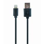 GEMBIRD CABLEXPERT Kabel USB 2.0 Lightning (IP5 a vyšší) nabíjecí a synchronizační kabel, 1m, černý