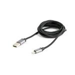 GEMBIRD CABLEXPERT Kabel USB 2.0 Lightning (IP5 a vyšší) nabíjecí a synchronizační kabel, opletený, 1,8m, černý, bliste