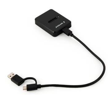 Gembird Desktopová dokovací stanice pro M.2 SATA a NVME SSD disky s USB Type-C, černá