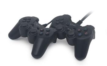 GEMBIRD JPD-UDV2-01 Dvojitý USB herní ovladač pro PC s duální vibrací