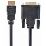 GEMBIRD Kabel HDMI-DVI 3m, M/M stíněný, zlacené kontakty