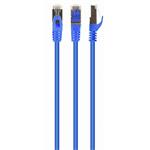 GEMBIRD Patch kabel S/FTP Cat. 6A LSZH, 0,5 m, modrý