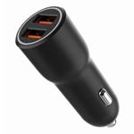 GEMBIRD rychlonabíječka do auta, 2 porty USB, QC3.0, 36W, černá – novinka