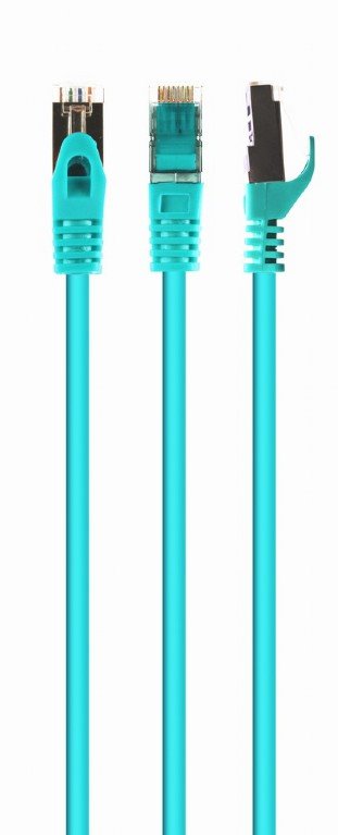 GEMBIRD S/FTP Cat. 6A LSZH patch cord zelený 1m