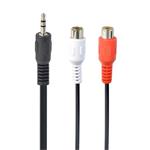 Gembird Stereo audio kabel s 3,5mm zástrčkou na 2x RCA zásuvky, 0,2 m