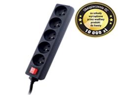GEMBIRD Surge protector TRACER Power Patrol 1.8 m Black (5 outlets)