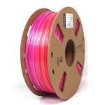 Gembird tisková struna (filament), PLA, 1,75mm, 1kg, silk rainbow, červená/fialová