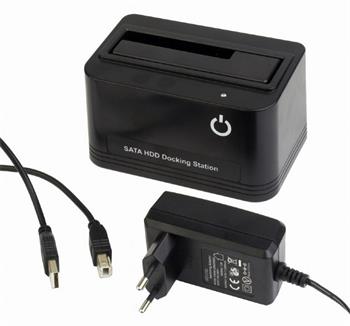 Gembird USB dokovací stanice pro 2,5" a 3,5" pevné disky SATA