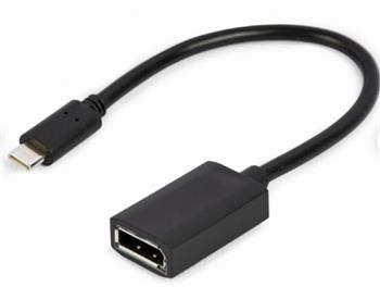 GEMBIRD USB Type-C na DisplayPort adaptér kabel 4K, 15 cm, černý
