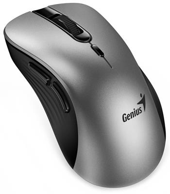 GENIUS Ergo 8100S AI Silver Grey/ 1600 dpi/ bezdrátová/ Copilot/ 6tlačítek/ tichá/ střibrnošedá