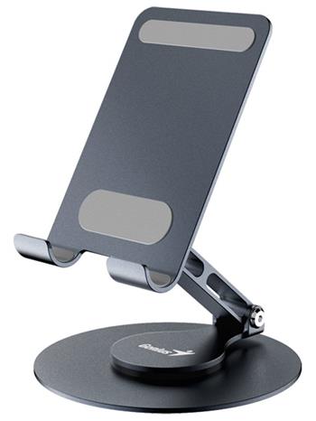 GENIUS G-Stand M100 přenosný stojan na telefon, otočný 360°, naklápěcí, hliníkový