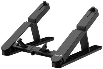 GENIUS G-Stand M200 přenosný stojan na notebook, tablet a telefon, 10-17", 6 pozic, skládací, černý