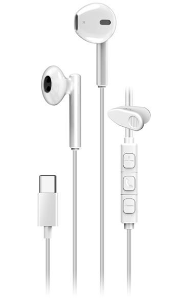 GENIUS headset HS-M366 White/ bílý/ USB-C/ 360° rotační klip