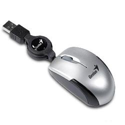 Genius MicroTraveler/ drátová/ 1200 dpi/ USB/ stříbrná